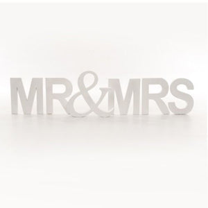 LETTER - "MR & MRS" - WHITE - 20CM