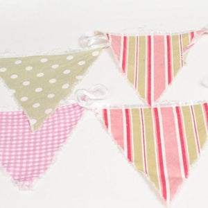 BUNTING - FLORAL, PINK AND GREEN 3M