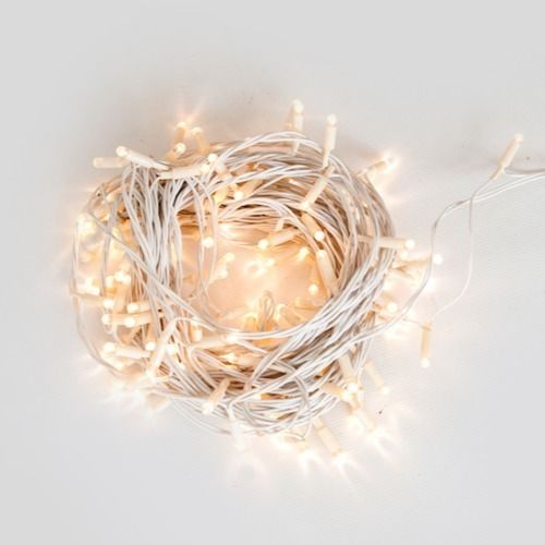LIGHTING - FAIRY LIGHTS - WARM WHITE, WHITE CABLE (EXCL. INSTALLATION) 20 METRE LENGTH