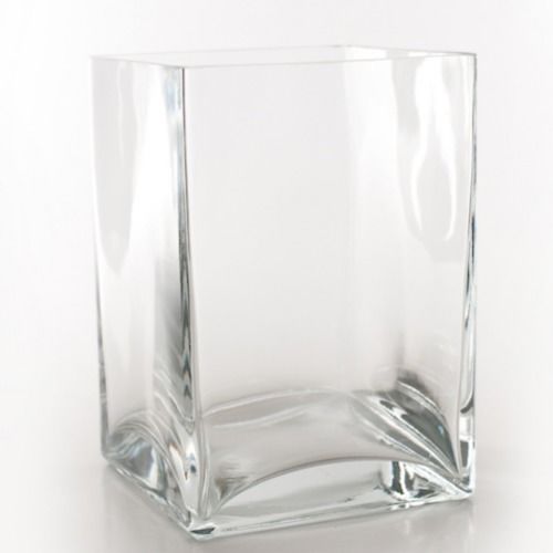 GLASS VASE - SQUARE 18CM