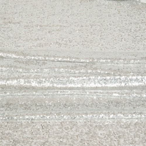 TABLE CLOTH - SEQUIN - SILVER 3M X 3M