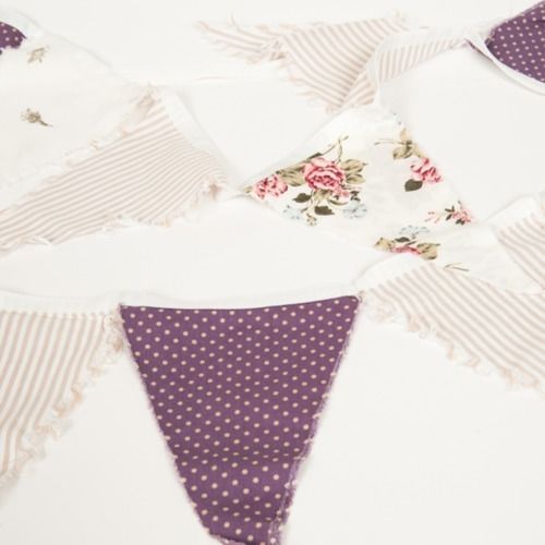BUNTING - FLORAL PURPLE 11M