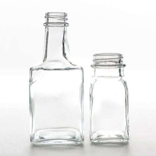 GLASS BOTTLE - SQUARE ASSORTED - SMALL / MEDIUM / LARGE