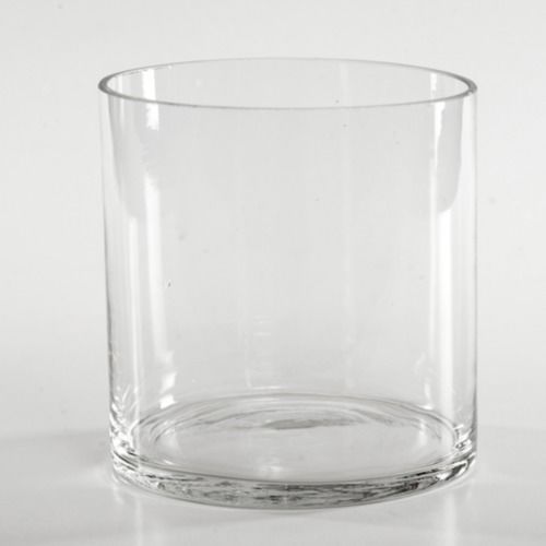 GLASS VASE - CYLINDER 10X10CM