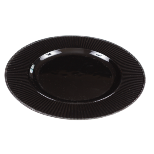 CHARGER PLATE - BLACK 32CM