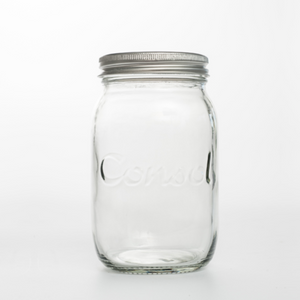 GLASS JAR - CONSOL LARGE 16CM X 10CM (1LITRE)