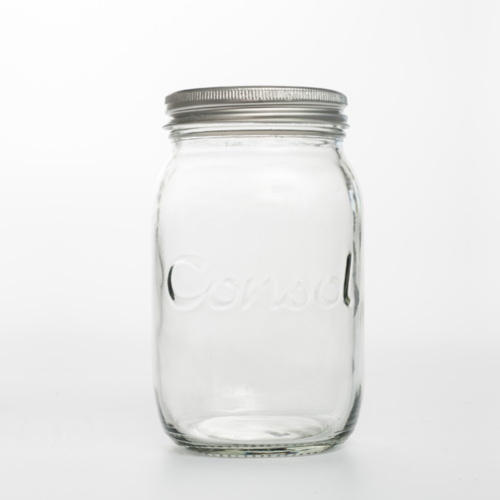 GLASS JAR - CONSOL LARGE 16CM X 10CM (1LITRE)