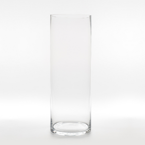 GLASS VASE - CYLINDER  40CM X 15CM