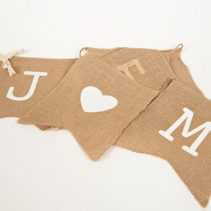 BUNTING - HESSIAN 'JUST MARRIED' 2.2M