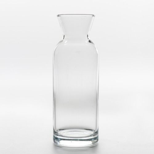 GLASS VASE - CARAFE SHORT 17CM X 6CM (350ML)